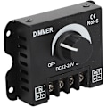 Miniatyrbillede 2 af 5: Enkelkanals LED-Dimmer Trinløs Dæmpning Fremragende Varmeafledning LED-Lystrimmel Dimmer DC 12‑24V