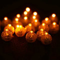 Miniatyrbillede 1 af 4: 100 stk./parti Runde LED-kuglelamper Papir lanterne ballon fest bryllup fødselsdagsfest festival dekorative lys Multipul farvevalg(4)