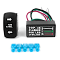 Miniatyrbilde 1 av 5: 12V Universal 3-lednings Blinklysstyring med Blinklys-bryter LED-lys Blinklys Relé for Båt