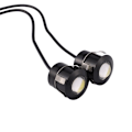 Miniatyrbillede 5 af 5: 2 stk LED Eagle Eye Backup Fog Kørelys til Bil, Motorcykel, 9W Hvidt Lys, Sort