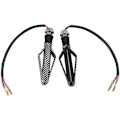 Miniatyrbilde 1 av 5: 2 deler 24 LED motorsykkel blinklys indikator for tåkelys bakbremselys streamer gult blinkende