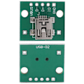 Miniatyrbillede 4 af 5: 10 stk. DIP-stikadapterkonverter Mini USB til DIP-adapter USB Breakout-kort 5P til 2,54 mm printkort DIY USB-strømforsyning