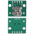 Pikkukuva 4 / 5: 10 kpl DIP-liitinmuunninsovitin Mini USB - DIP-sovitin USB-jakokortti 5P 2,54 mm:n piirilevylle DIY USB-virtalähde