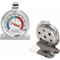 Miniatyrbild 2 av 5: 3 st kylskåpstermometer Stor urtavla Rostfritt stål Temperaturmätare för frysbox Kylare med hängande krok och stativ