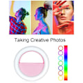 Miniatyrbillede 5 af 5: Mini Clip-On Smartphone Selfie Selfie Lys Rgb Led Lampe De Beaute Lumineuse Batterie Rechargeable Integree Pour Smartphones Tablettes Ordinateurs