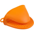 Pikkukuva 5 / 5: Silikonista valmistetut uunin sormensuojat leivontaan, liukumattomat aaltoilevat uunin sormensuojat liesitasolle (oranssi)