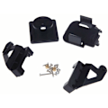 Miniatyrbild 2 av 2: Plastkamera PT Kit Pan/Tilt Plattformfäste Anti-Vibration för FPV RC Svart