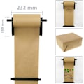 Miniatyrbilde 3 av 5: Veggmontert rulleholder med 20 cm spole. Innpakningspapirdispenser for ruller opptil 20 cm (8)