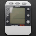 Miniatyrbilde 2 av 5: Digital Timer 100 timer Triple nedtelling/klokketimer Kjøkken timer med LCD-skjerm