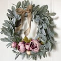 Miniatyrbilde 2 av 5: Peony Kunstige Blomsterkranser Dør Perfekt Kvalitet Simulering Simulering Blomsterkrans for Bryllupsdekorasjon