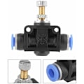Miniatyrbillede 2 af 5: 5 stk. Push-in Butterfly Slange Cruise Control Ventil Pneumatisk Luftstrømskontrolventil Stik Hurtigforbindelse 6mm