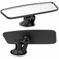 Miniatyrbild 3 av 5: 2PC Universal Interior Rear View Mirror 360° Rotation Wide Angle Rear View Mirror Suction Cup Adjustable Auto Rearview Mirror Auto Parts,KINA,200x6