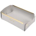 Rektangulär läder skrivbordsnyckelförvaringslåda läder kosmetika förvaringsbricka veranda diverse förvaring