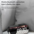 Miniatyrbillede 5 af 5: Trådløs Bluetooth Højttaler Dobbelt Alarmur Radio Support TF Kort Digital Alarm Soundbar til Hjem Kontor Pink