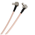 Pikkukuva 4 / 5: Sma Y-tyyppiin 2 X Ts9 Uros / Crc9 Uros Liitin Liitin Kaapel Rg 316 30Cm Kulta