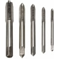 Miniatyrbild 2 av 5: Maskingängade gängtapp, 5-pack set raka flöjts gängtapp sortiment M3, M4, M5, M6, M8 Titanbelagd stål gänginsats, rak flöjt maskin gäng M