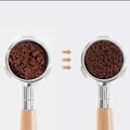 Miniatyrbillede 5 af 5: Espresso Kaffeerührer Espresso Dosierwerkzeug Tragbare Espresso Dosierwerkzeuge, 6 Nadeln in Walnussfarbe