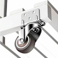 Pikkukuva 3 / 5: 4 kpl pyöriviä pyöriä 50 mm, 100 kg huonekalupyörät, L-muotoinen huonekalupyörä jarrulla 360° kierto, sisä- ja ulkokäyttöön (2 pyörää jarrulla)