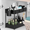 Miniatyrbillede 3 af 5: Under Sink Organiser & Opbevaring, Under Sink Badeværelses Organiser, 2-Tier Organiser med 4 Kroge, Under Sink Badeværelse