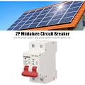 Miniatyrbilde 3 av 5: IP65 Vanntett Solcelle Automatsikring DC Miniatyr Automatsikring 2P 1000V 63A 6KA DC Solcelle Automatsikring DIN Skinnemontering DC Frakobling Bryter