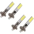 4X H1 Hvit 6000K 7.5W COB LED SMD DRL Tåkelys Kjørelys Pære