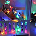 Pikkukuva 4 / 5: Perhonen Jouluvalot 3m 20 LED Paristokäyttöiset Kotiin, Juhliin, Syntymäpäiville, Puutarhaan, Hääihin, Jouluun, Sisä- ja Ulkokäyttöön