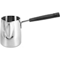 Miniatyrbillede 1 af 5: Rustfrit smør- og kaffeværmer i rustfrit stål, tyrkisk kaffemaskine, mini smørflydende og mælkekande med hældetud - (350 ml)