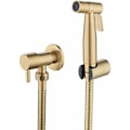 Miniatyrbillede 1 af 5: Toilet Sprayer i rustfrit stål, Bidet Sprayer Kit, Toilet Sprayer Håndbruser (Guld)