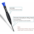 Miniatyrbilde 4 av 5: 18 deler Torx skrutrekker Mini magnetisk Torx Flathead Phillips Små pinsett Skrutrekkere med T2 T3 T4 T5 T6 T7 T8 T9 T10 for Xbox datamaskin Telefon
