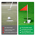 Miniatyrbilde 3 av 5: Golf treningskopper med kort flaggomsetning Forhindre golfkopper for konkurranse Bærbar kopphull Rustfritt stål Golf