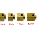 Miniatyrbillede 2 af 5: 12mm forlænget hjul tungere messing hex-adapter til Axial SCX10 III AXI03007 Capra 1.9 UTB RC opgraderingsdele, 12mm