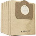 Pikkukuva 1 / 5: 6 kpl Paperi Suodatinpusseja Karcher WD3 Märkä-Kuivaimille ja SE 4001 Mattopesurille, Vaihto-osa 6.959-130.0