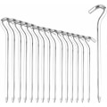 Miniatyrbilde 1 av 5: 16 stk 18 cm teltplugger, aluminiumsteltplugger telttilbehør teltplugger for harde gulv - ideelt for hage, camping, fiske og telt