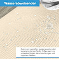 Miniatyrbild 5 av 5: Stretch Soffaöverdrag, Vattentätt och Repskyddande för 3-sits Soffa, Elegant Mönster med Halkskyddande Skumstavar (3-sits Soffa, Beige) - RWSofa Co