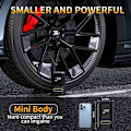 Pikkukuva 2 / 5: 6000mAh Mini sähköinen ilmapumppu，Kannettava ilmapumppu Langaton rengaspuhallin 150PSI digitaalisella LCD-näytöllä，Ladattava ilmapumppu autoon, pyörään, M