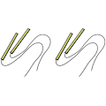 Miniatyrbilde 1 av 4: 4 x 12V LED-stripe dagslys kjørelys DRL tåkelys billys