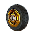 Miniatyrbillede 2 af 5: 1 stk. 4 tommer gummi mellemstort hjul forgyldt /Humvee/ TPR lydløst hjul universal trolley industri trailer enkelt TPR