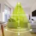 Miniatyrbild 3 av 4: Infraröd rörelsedetektor för takmontering. 360° detektering, 8m räckvidd, för inomhusbruk, lämplig för LED