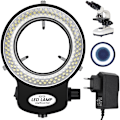 Miniatyrbilde 3 av 5: 144 LED miniscope ringlys LED 0 - 100% justerbar miniscope ringlyslampe