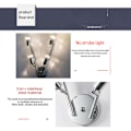 Miniatyrbillede 3 af 5: Loftlampe med 4 justerbare LED-spots med 4 x GU10 6W pærer til gang, stue og soveværelse (ikke-dimbar)