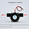 Miniatyrbilde 3 av 5: -12V 10W DC Hydroelektrisk Generator Vannstrøm Generator Hydroelektrisk Turbingenerator DIY Hydraulisk Strøm