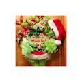 Miniatyrbild 5 av 5: Grinch plysch julkrans för ytterdörren, Elf Body Burlap plysch ben dekorationer