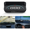 Miniatyrbild 2 av 5: M8 HUD Bil Head Up Display, ODB Gauge Bil Display 3,5 Tums Head Up Display OBD2 HUD Projektor Digital Bil Display för Bärbar Multifunktion Bil (svart