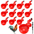 Miniatyrbilde 1 av 5: Kylling Vannbeger, Kylling Drikkere, Automatisk Kylling Vannbeholder, Automatiske Drikkere Kylling Vannbeholdersett, Kylling Vannbeholder, 12 Stykker DIY Fjørfe Kylling