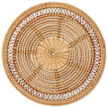 Miniatyrbillede 1 af 5: Naturlig Boho Flettet Kurv Rattan Dekor Flettet Dekor Flettet Vægophæng