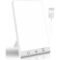 Miniatyrbilde 1 av 4: 10000 Lux Lysbehandling Lampe, Dagslyslampe med Timer og Justerbar Lysstyrke, UV-Fri LED, Minnefunksjon, Kompakt Størrelse, Kaldt Hvit Lys og W