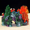 Miniatyrbillede 3 af 4: Akvarium Harpiks Korallplante Skaller Rev Bjerg Hule Ornament Dekoration