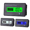 Miniatyrbild 1 av 5: 3 st batterikapacitetsmätare 12V-84V LCD-display procentindikator spänningstestare lämplig för motorcykel RV marinbåt