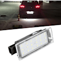 Miniatyrbillede 2 af 5: LED Nummerpladelys, 2 stk. LED Nummerpladelys Pærer, Super Lys CanBus Ingen Fejl Baglygter til Clio Espace Laguna Megane