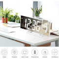Miniatyrbild 5 av 5: Digital Projektionsväckarklocka LED Elektronisk Väckarklocka med Projektionstidsprojektor Sovrum Sängbord Tyst Klocka